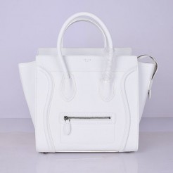 Celine Large Luggage Tote White Handbag 30cm