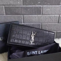 Yves Saint Laurent Crocodile Classic Monogramme Clutch