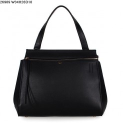 Celine EDGE Calfskin Leather Bag Black 26938