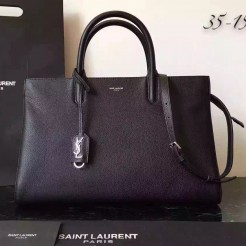Yves Saint Laurent Medium Rive Gauche Bag In Black Leather