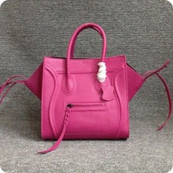 Celine Boston Deep Rose Leather Bags