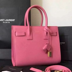 Yves Saint Laurent Baby Sac De Jour Bag In Pink Leather
