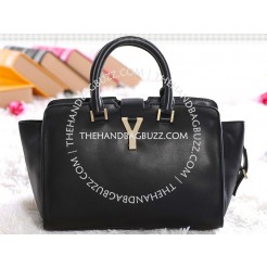 Yves Saint Laurent Cabas Chyc Original Leather Tote Black