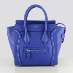 Celine Medium Luggage Tote Neon Blue Bags