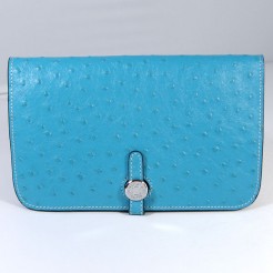 Hermes Wallet H001 Wallet Ostrich Skin