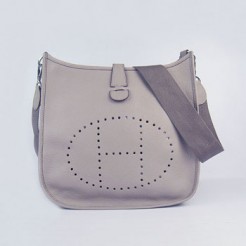 Hermes Evelyne I handbag H6309 grey silver
