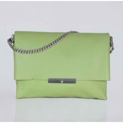 Celine Blade Flap Original Leather Shoulder Bag Light Green 3078A