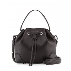 Givenchy Lucrezia Waxy Leather Bucket Bag Black
