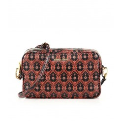 Miu Miu Madras Floral-Print Camera Bag Red-Multi