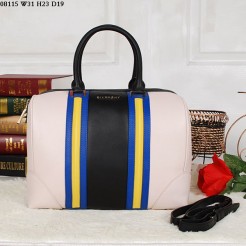 Givenchy Lucrezia Boston Bag Pink/Black/Blue/Yellow Leather 08115