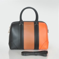 Givenchy Lucrezia Boston Bag Orange/Black Original Leather 1113L