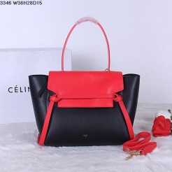 Celine Belt Bag Black Rose Natural Calfskin