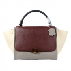 Celine Classic Gray Coffee Leather Bags
