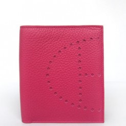 Hermes Wallet H2008 Ladies Lizard Leather Pink