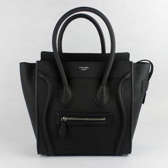 Celine Medium Luggage Tote Neon Black Bags