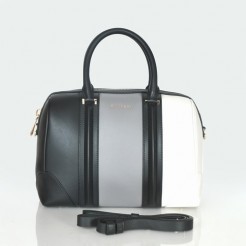 Givenchy Lucrezia Boston Bag Black/Grey/White Original Leather 1113L
