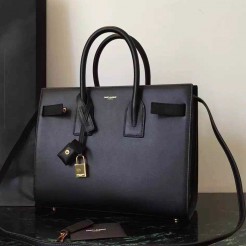Yves Saint Laurent Small Sac De Jour Bag In Black Leather