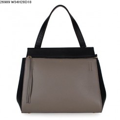 Celine EDGE Calfskin Leather Bag Khaki/Black 26938