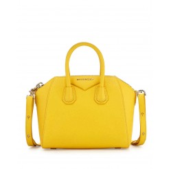 Givenchy Antigona Mini Leather Satchel Bag Yellow