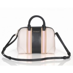 Givenchy Lucrezia Small Boston Bag Pink/Black Leather 1112S