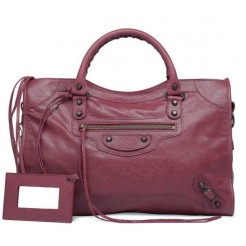 Balenciaga City Cassis for discount