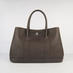 Hermes garden party handbag H2805 dark coffee