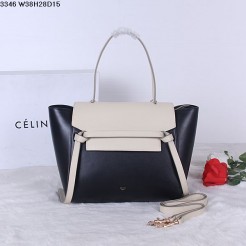 Celine Belt Bag Black Cream Natural Calfskin