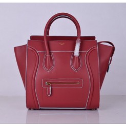 Celine Large Luggage Tote Red Blue Bags 30cm