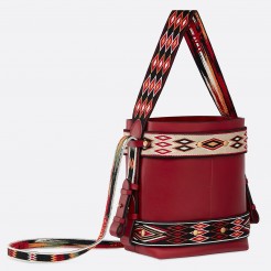 Dior Red Calfskin Diorodeo Hobo Bag