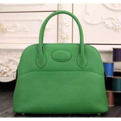 Hermes Bolide 31cm Togo Leather Green Bag