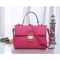 Miu Miu Original Leather Snap-lock Bag Peach 6871