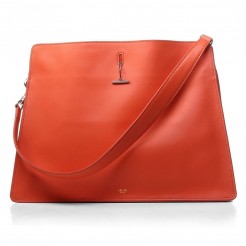 Celine Original Leather Shoulder Bag Orange 3355