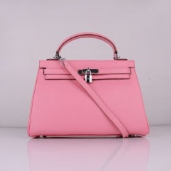 Hermes Kelly 32cm Togo leather 6108 cherry pink silver