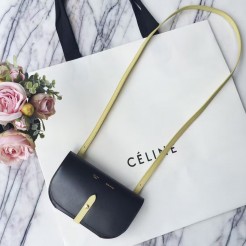 Celine Noir Strap Clutch Strap Palmelato Bag