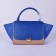 Celine Medium Trapeze Blue Snake Khaki Bag