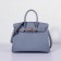 Hermes 30cm Birkin Bag Epsom Leather with Strap Blue Lin Gold