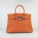 Hermes Birkin 30cm Togo leather Handbags orange silver