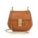 Chloe Drew Mini Perforated Leather Crossbody Bag Caramel