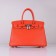 Hermes Birkin 30cm Togo Leather Handbags Bright Orange Silver