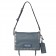 Prada Etiquette Bag In Blue Calfskin With Metal Stud Trim