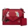 Prada Red Monochrome Flap Bag With Metal Appliques