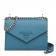 Prada Monochrome Flap Bag In Blue Saffiano Leather