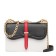 Prada Belle Shoulder Bag In Black/White Calf Leather