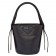 Prada Black Ouverture Leather Bucket Bag