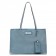 Prada Etiquette Tote Bag In Blue Calf Leather