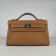 Hermes Kelly 22cm handbag H008 light coffee