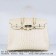 Hermes Birkin 35cm Crocodile head Veins Handbags beige silver