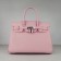 Hermes Birkin 30cm Togo leather Handbags pink silver