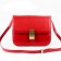 Celine Clasp Classic Box Medium Bag Red