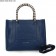 Bvlgari New Hand Carry Serpenti Ferrari Leather Bag Sapphire Blue 80381